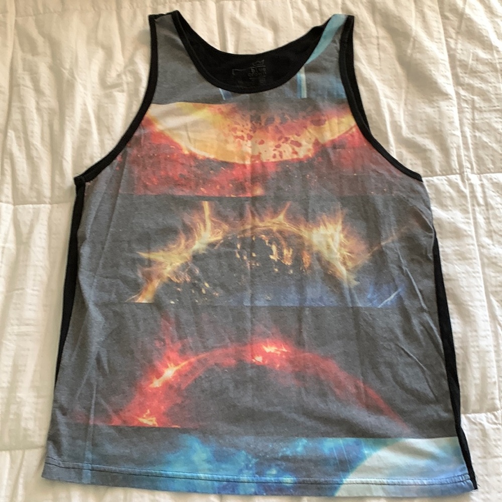 Blue Crown Mens Tank Top